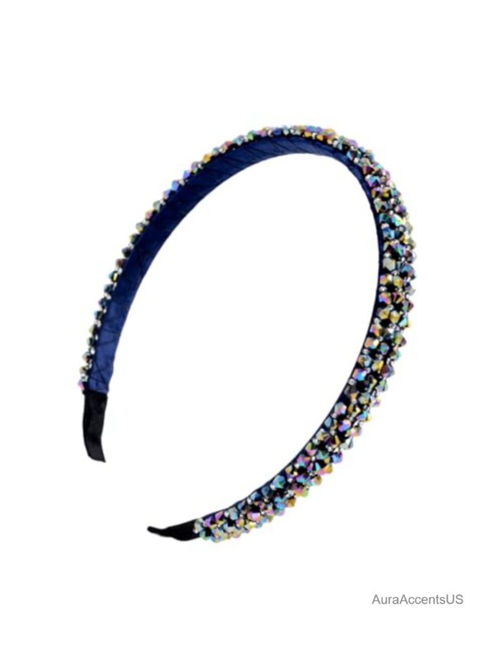 Crystal Rhinestone Beaded Headband Hair Hoop